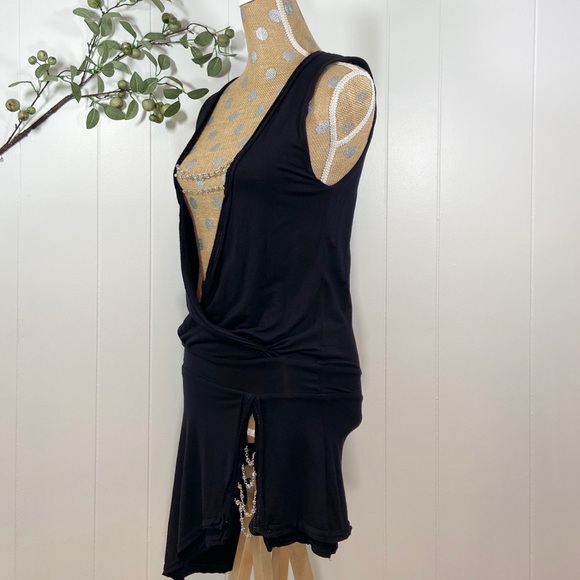 Beach Bunny Swim Beach Bunny Rare Black Cover Up W Crystal Beads